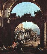 Bernardo Bellotto Capriccio Romano, Capitol oil painting reproduction